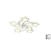 Kép 2/6 - Lucero Yuki 140 W-os 67 cm átmérőjű fehér LED távirányítós és mobil applikációval vezérelhető mennyezeti lámpa