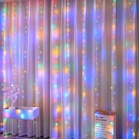 Kép 1/2 - MasterLED 3x3m-es LED függöny RGB USB csatlakozóval és távirányítóval