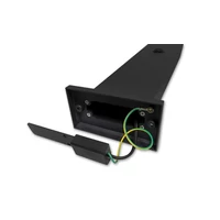 Kép 1/8 - MasterLED Clark 12 W-os natúr fehér 50 cm magas fekete állólámpa mozgásérzékelős