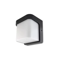 Kép 2/6 - MasterLED Corgi 170x170x146 fekete oldalfali lámpa E27-es foglalattal