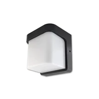 Kép 2/6 - MasterLED Corgi 170x170x146 fekete oldalfali lámpa E27-es foglalattal