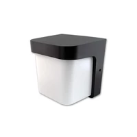 Kép 6/6 - MasterLED Corgi 170x170x146 fekete oldalfali lámpa E27-es foglalattal