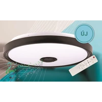 Kép 1/2 - MasterLED Cosmo 72 W-os 500 mm fekete RGBW LED távirányítós mennyezeti lámpa