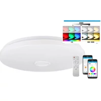 Kép 1/2 - MasterLED Erik 72 W-os 490 mm fehér RGBW LED távirányítós mennyezeti lámpa