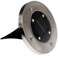 Kép 3/10 - MasterLED Földbe szúrható 0 4 W-os kerek napelemes lámpa 4 SMD