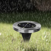 Kép 9/10 - MasterLED Földbe szúrható 0 4 W-os kerek napelemes lámpa 4 SMD