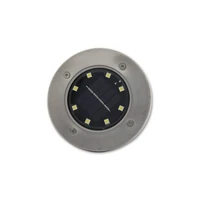 Kép 2/10 - MasterLED Földbe szúrható 0 8 W-os kerek napelemes lámpa 8 SMD