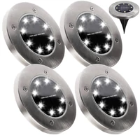 Kép 3/10 - MasterLED Földbe szúrható 0 8 W-os kerek napelemes lámpa 8 SMD