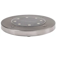 Kép 9/10 - MasterLED Földbe szúrható 0 8 W-os kerek napelemes lámpa 8 SMD