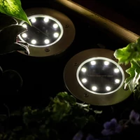 Kép 10/10 - MasterLED Földbe szúrható 0 8 W-os kerek napelemes lámpa 8 SMD
