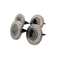 Kép 3/6 - MasterLED Földbe szúrható 1 2 W-os kerek napelemes lámpa 16 SMD