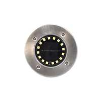 Kép 4/6 - MasterLED Földbe szúrható 1 2 W-os kerek napelemes lámpa 16 SMD
