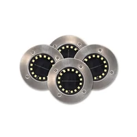 Kép 6/6 - MasterLED Földbe szúrható 1 2 W-os kerek napelemes lámpa 16 SMD