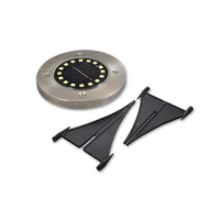 Kép 1/6 - MasterLED Földbe szúrható 1 2 W-os kerek napelemes lámpa 16 SMD