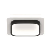 Kép 2/6 - MasterLED Galaxis Falcon 35 W-os 24x24x5 cm fekete-fehér LED távirányítós mennyezeti lámpa