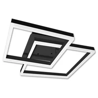 Kép 2/5 - MasterLED Galaxis Herkules 70 W-os 54x54 cm fekete LED távirányítós mennyezeti lámpa