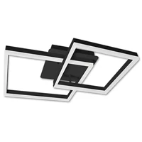 Kép 3/5 - MasterLED Galaxis Herkules 70 W-os 54x54 cm fekete LED távirányítós mennyezeti lámpa