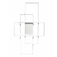 Kép 2/4 - MasterLED Galaxis Hidra 126 W-os 90x50 cm fehér LED távirányítós mennyezeti lámpa