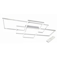 Kép 1/4 - MasterLED Galaxis Hidra 126 W-os 90x50 cm fehér LED távirányítós mennyezeti lámpa