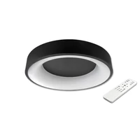 Kép 1/4 - MasterLED Galaxis Nova 54 W-os 40x8 cm fekete LED távirányítós mennyezeti lámpa
