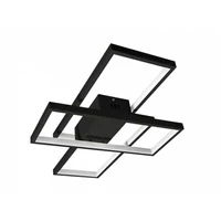 Kép 3/4 - MasterLED Galaxis Orion 72 W-os 56x37 cm fekete LED távirányítós mennyezeti lámpa
