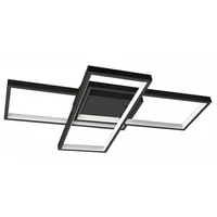 Kép 1/4 - MasterLED Galaxis Orion 72 W-os 56x37 cm fekete LED távirányítós mennyezeti lámpa