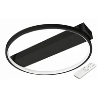 Kép 1/4 - MasterLED Galaxis Taurus 33 W-os 40x6 cm fekete LED távirányítós mennyezeti lámpa