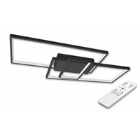 Kép 1/2 - MasterLED Galaxis Vela 90 W-os 83x36 cm fekete LED távirányítós mennyezeti lámpa