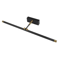 Kép 3/5 - MasterLED Gemino 9W 4000K 46 cm-es fekete/arany tükör feletti lámpa IP44-es védettségű