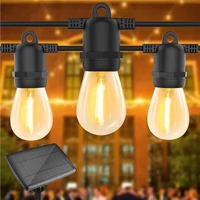 Kép 2/7 - MasterLED Girlanda napelemes 10 LED-es 10 m hosszúságú fényfüzér távirányítóval