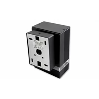 Kép 3/4 - MasterLED Hana 155x110 Kerti oldalfalra helyezhető RAL7021 fekete színű lámpa GU10-es foglalattal