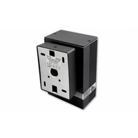 Kép 3/4 - MasterLED Hana 155x110 Kerti oldalfalra helyezhető RAL7021 fekete színű lámpa GU10-es foglalattal