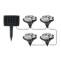 Kép 1/2 - MasterLED kutya mancs alakú napelemes 4 LED-es 4 7 m hosszúságú fényfüzér