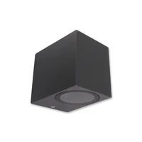 Kép 1/4 - MasterLED Lida 81x92 sötétszürke szögletes oldalfali lámpa GU10-es foglalattal