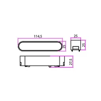 Kép 2/2 - MasterLED LUXO Linea 6-W-os fehér mágneses sínes lámpa 4000K 48V