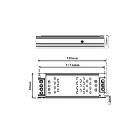 Kép 2/2 - MasterLED LUXO mágneses sínlámpa rendszerhez 48V 100W LED tápegység
