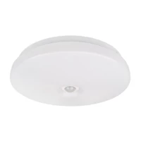Kép 1/5 - MasterLED Mevo 2xE27-es foglalatú beépített mozgásérzékelős kerek fehér mennyezeti lámpa