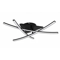 Kép 1/8 - MasterLED Modena Loria 29 W-os ø62 cm natúr fehér fekete LED mennyezeti lámpa