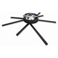 Kép 6/6 - MasterLED Modena Rivera 35 W-os ø50 cm natúr fehér fekete LED mennyezeti lámpa