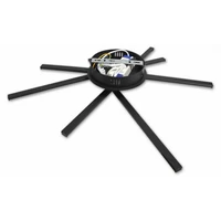 Kép 6/6 - MasterLED Modena Rivera 35 W-os ø50 cm natúr fehér fekete LED mennyezeti lámpa