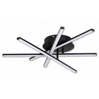 Kép 1/6 - MasterLED Modena Rivera 35 W-os ø50 cm natúr fehér fekete LED mennyezeti lámpa