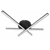 Kép 2/6 - MasterLED Modena Tivoli 27 W-os ø50 cm natúr fehér fekete LED mennyezeti lámpa