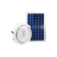 Kép 1/7 - MasterLED Napelemes 120 W-os mennyezeti lámpa beépített alkonyatérzékelővel és távirányítóval
