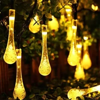 Kép 1/4 - MasterLED Napelemes csepp alakú girland 40 led 7,85 m