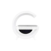 Kép 4/7 - MasterLED QI 5W-os RGB újratölthető asztali lámpa beépített vezeték nélküli telefontöltővel és hangszóróval