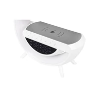 Kép 7/7 - MasterLED QI 5W-os RGB újratölthető asztali lámpa beépített vezeték nélküli telefontöltővel és hangszóróval