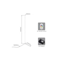 Kép 3/6 - MasterLED RGB 140 cm-es fehér színű állólámpa