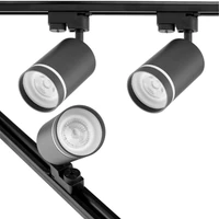 Kép 8/10 - MasterLED Ring sínre szerelhető lámpa GU10-es foglalattal matt fekete