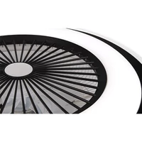 Kép 4/9 - MasterLED Rodos 72 W-os 600 mm fekete-fehér LED távirányítós mennyezeti lámpa beépített ventillátorral