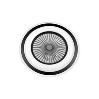 Kép 7/9 - MasterLED Rodos 72 W-os 600 mm fekete-fehér LED távirányítós mennyezeti lámpa beépített ventillátorral